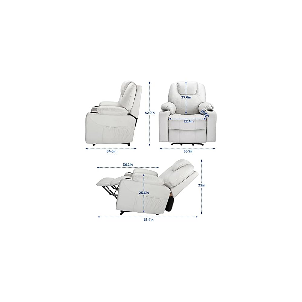 Living Room Chairs Electric Full Body Massage Chair Recliner Zero Gravity Ergonomic Lounge Heating