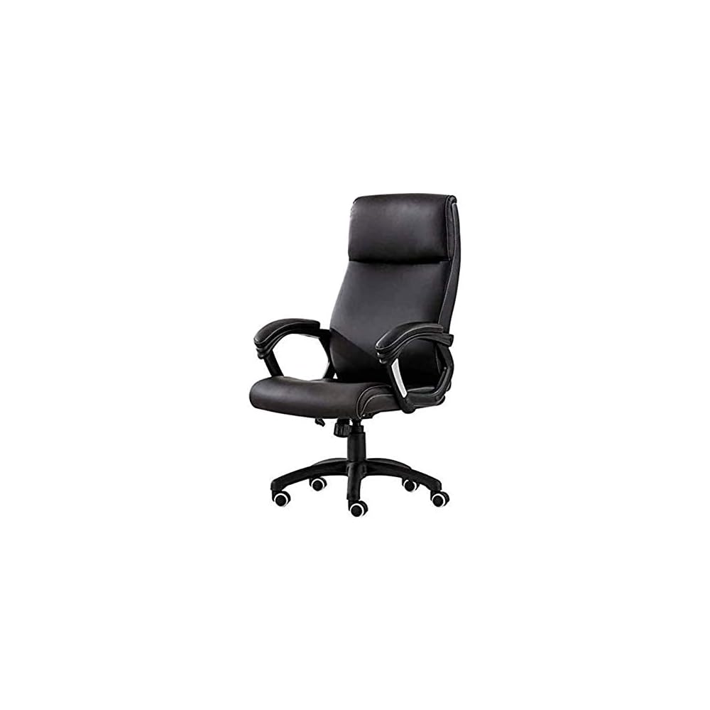 Office Chair Leather Home Office Desk Chairs Computer Swivel Office Task Chair Ergonomic Executive Chair with Armrests Computer Gaming Chairs,