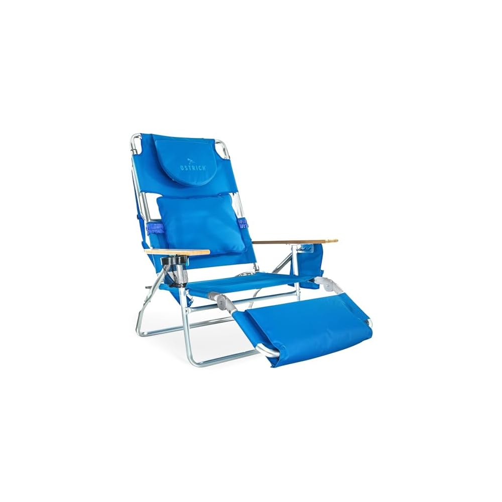 Ostrich The Deluxe 3N1 Lightweight Lawn Beach Reclining Lounge