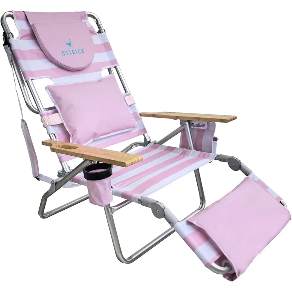Ostrich The Deluxe 3N1 Lightweight Lawn Beach Reclining Lounge